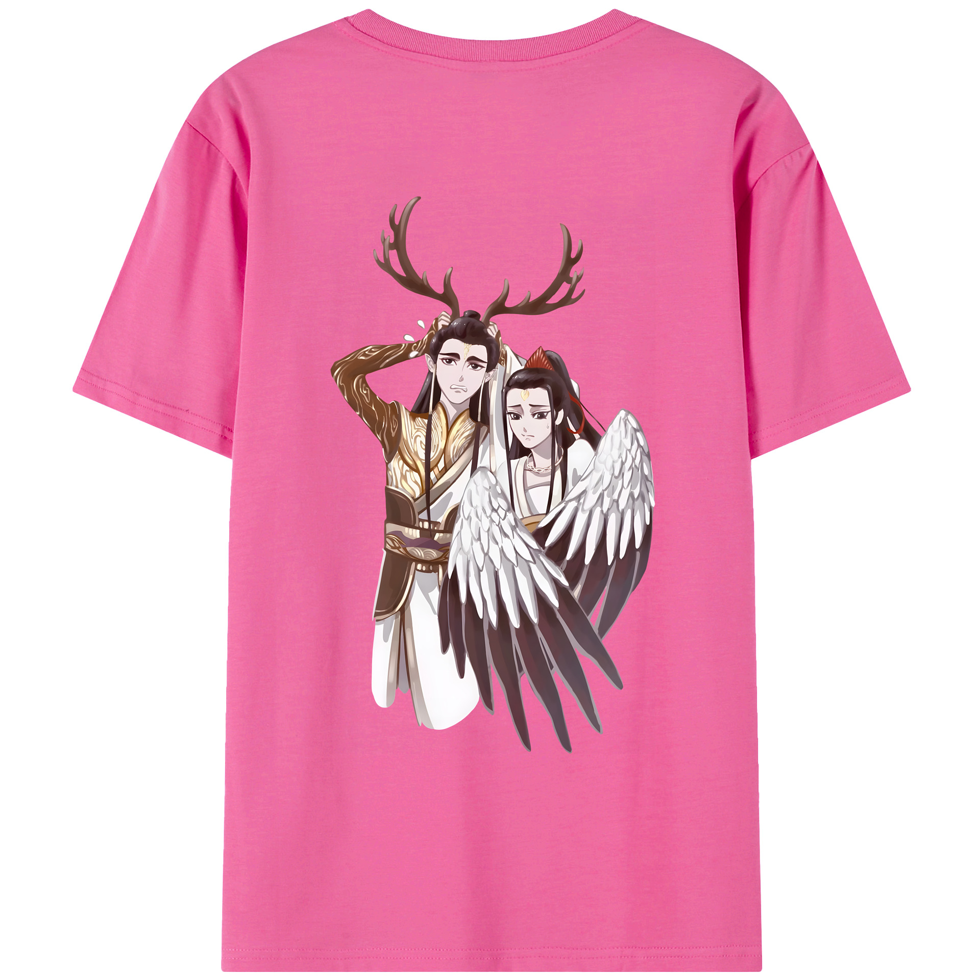 （画像用） Ne Zha 2 ナタ 魔童の大暴れ レディース半袖Tシャツ(バックプリント)